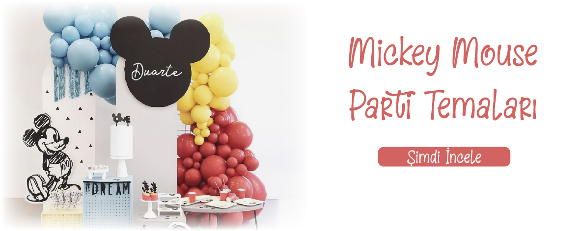 Mickey Mouse Temalı Doğum Günü