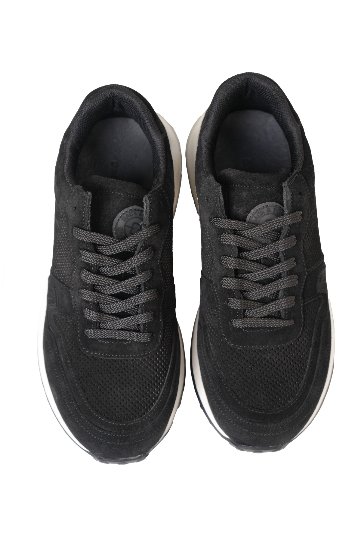 %100 Süet Deri Termo Taban Siyah Sneaker Ayakkabı