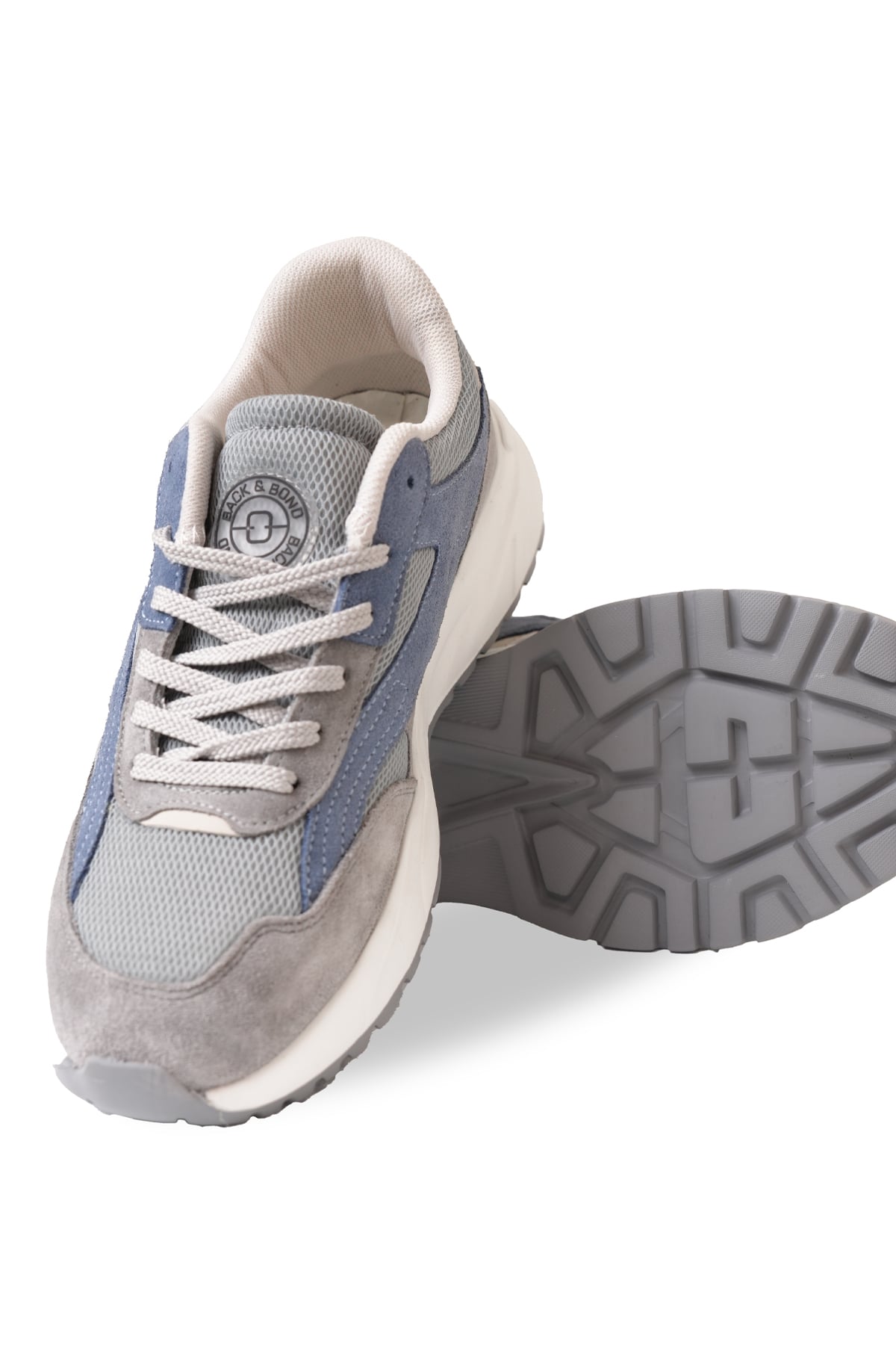 Termo Taban Gri Mavi Sneaker Ayakkabı