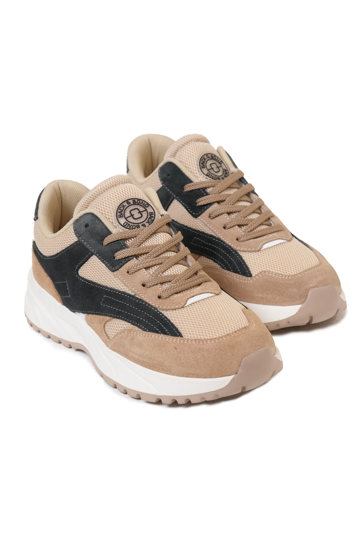 Termo Taban Bej Siyah Sneaker Ayakkabı