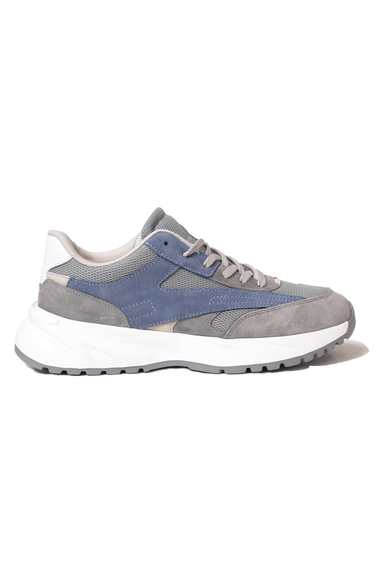 Termo Taban Gri Mavi Sneaker Ayakkabı