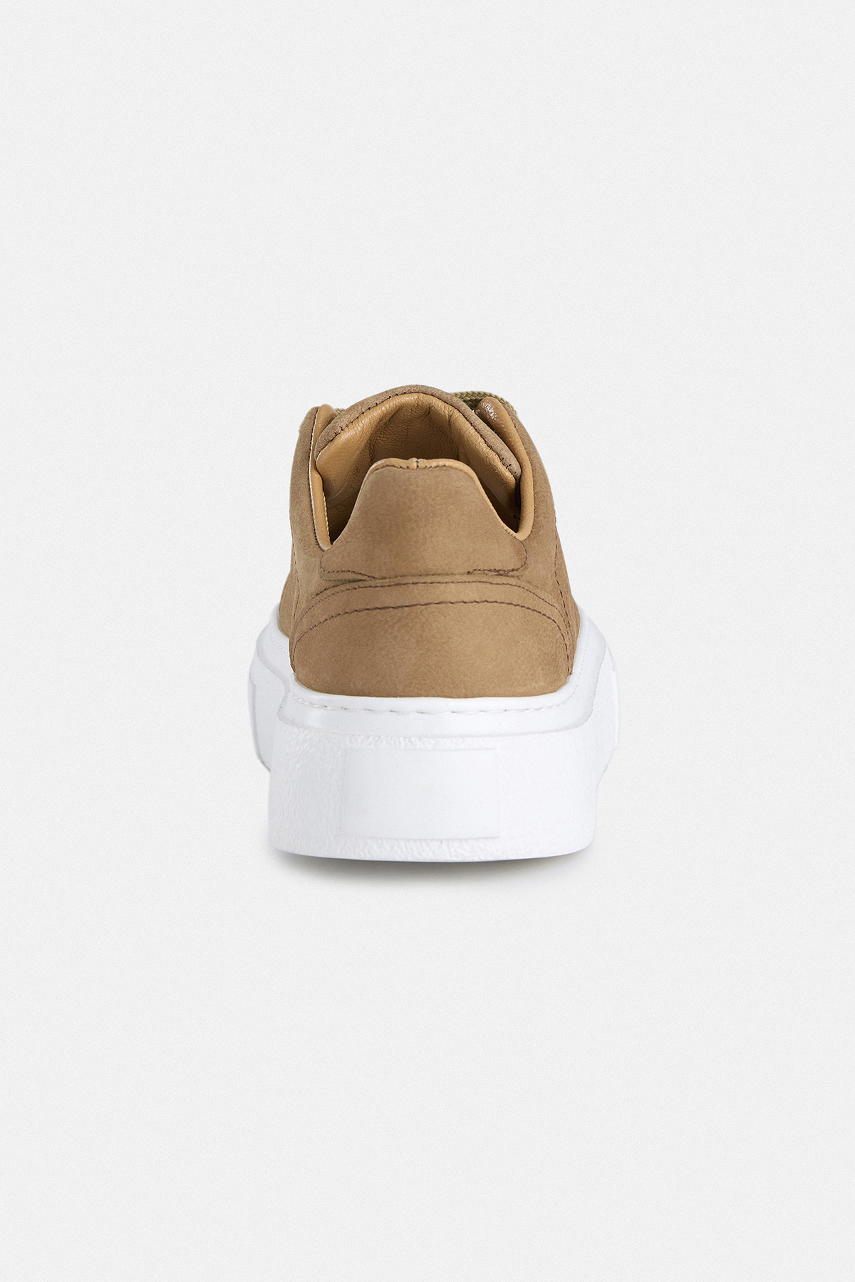%100 Deri Bej Erkek Sneaker