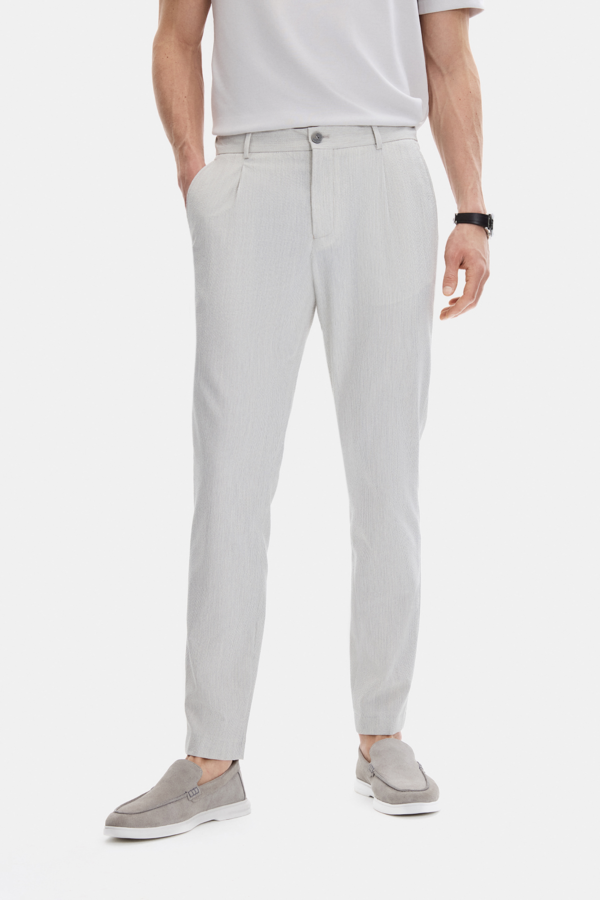 Açık Gri Jogger Pantolon