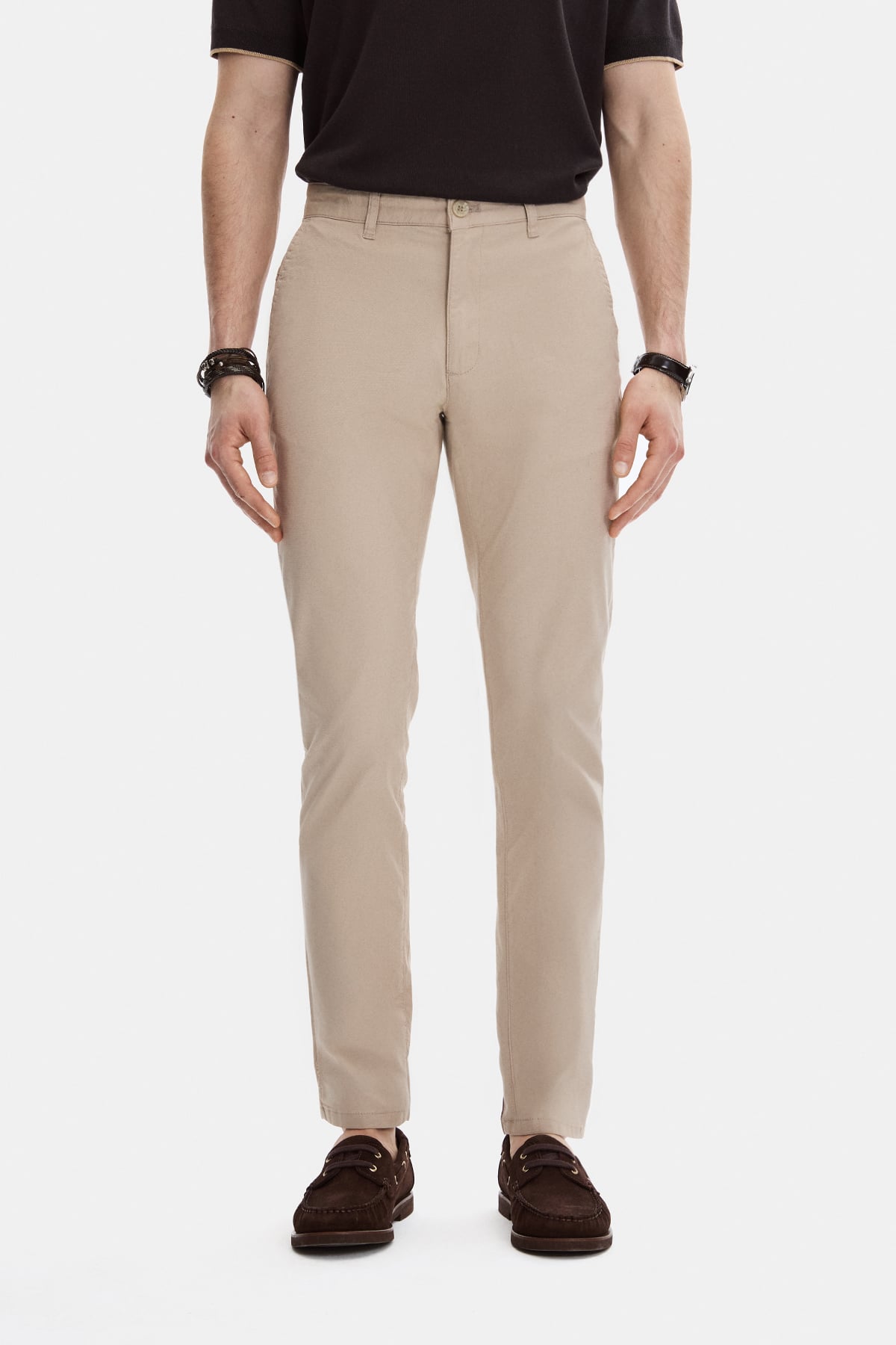 Bej Dokuma Chino Pantolon