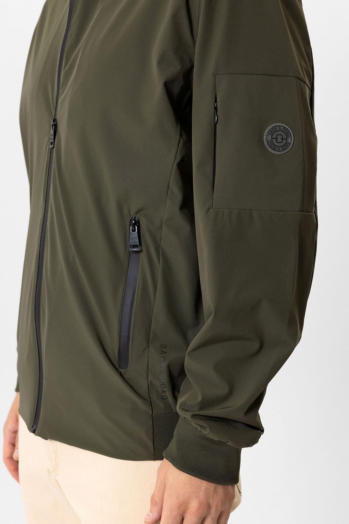 Haki Regular Fit Bomber Ceket Mont