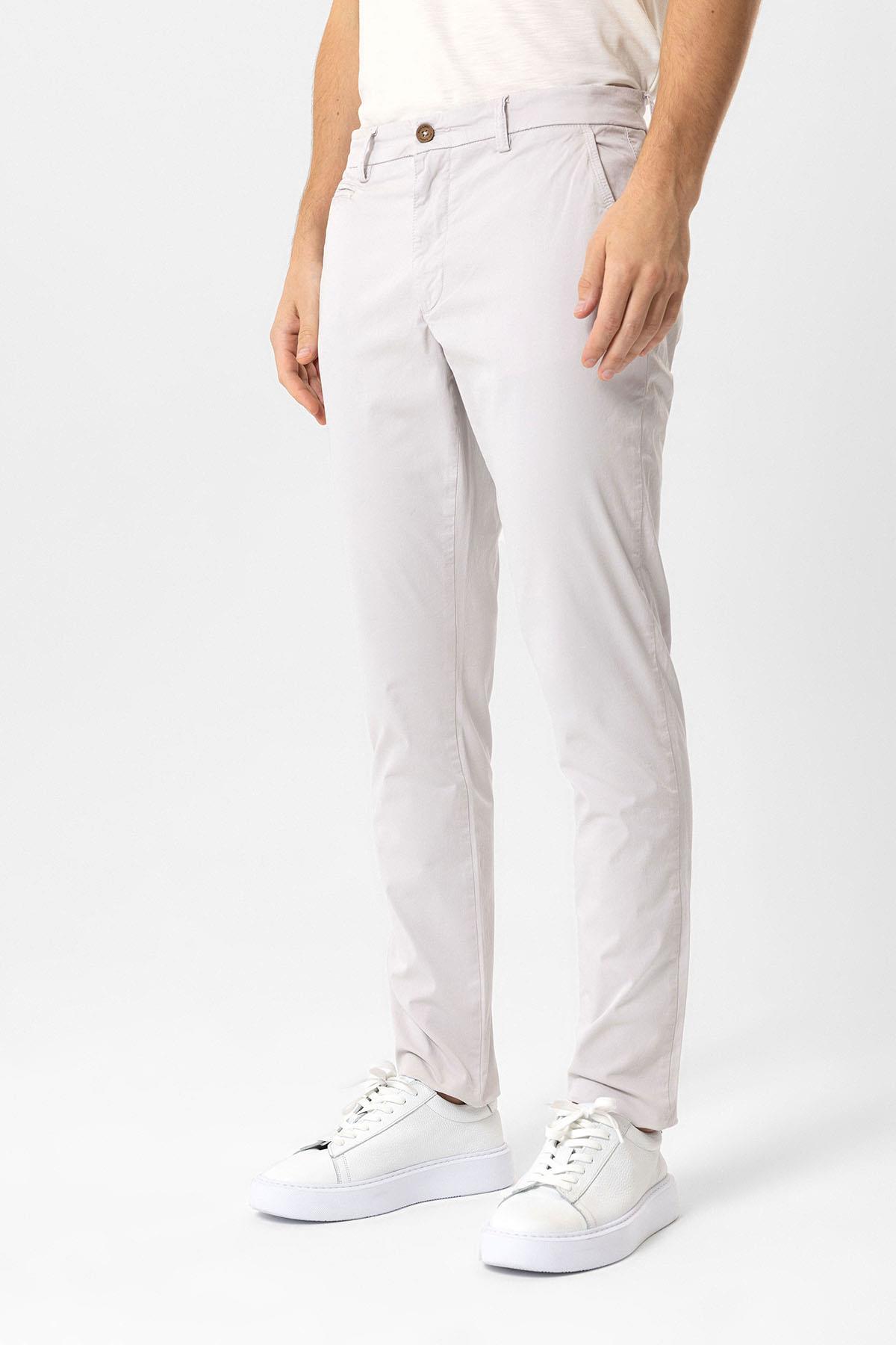 Taş Slim Fit Pamuklu Yan Cep Chino Pantolon