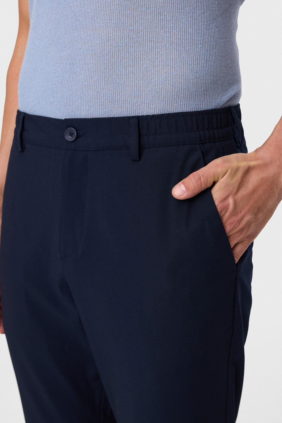 Comfort Fit Lacivert Jogger Pantolon