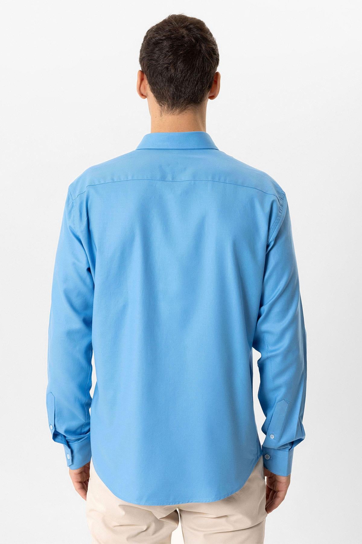 Mavi Slim Fit %100 Pamuk Gömlek