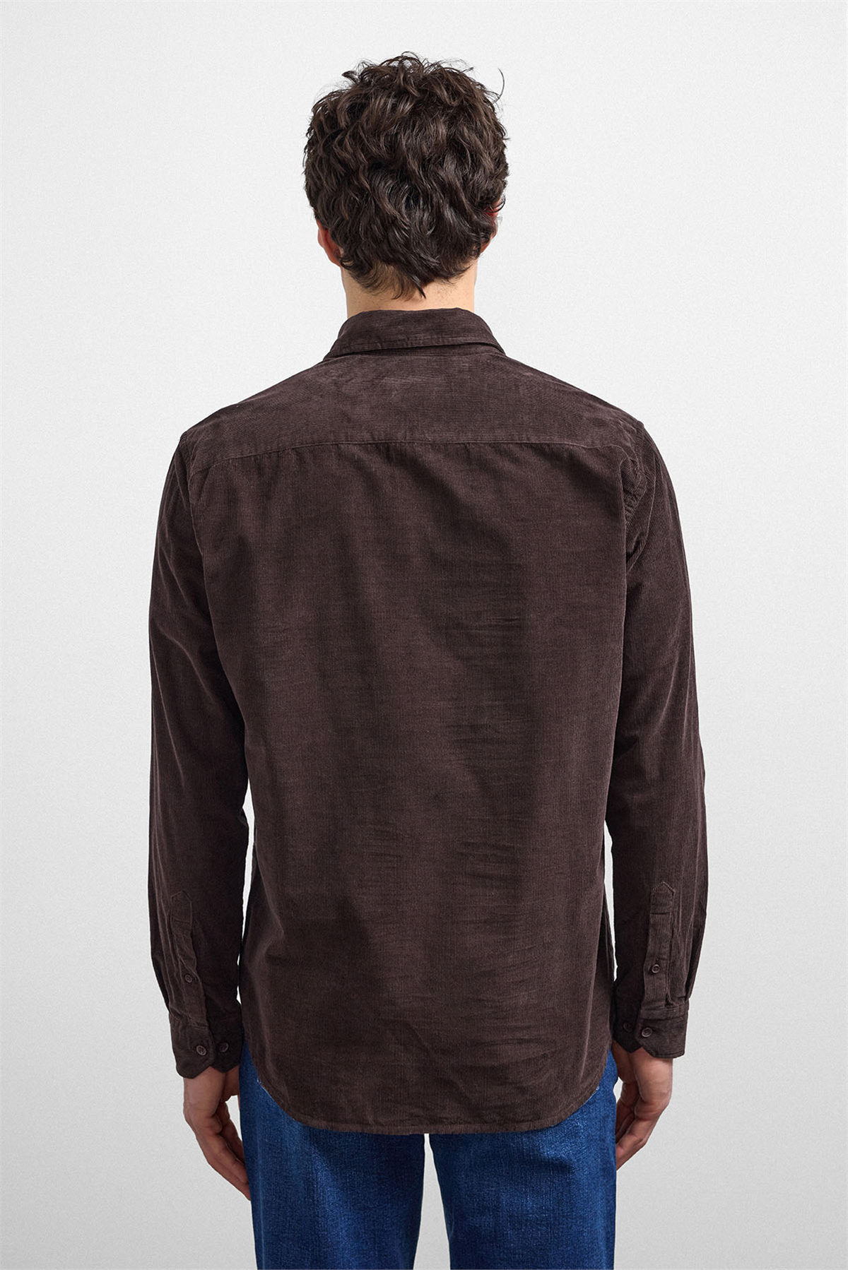 Kahve Comfort Fit Gömlek