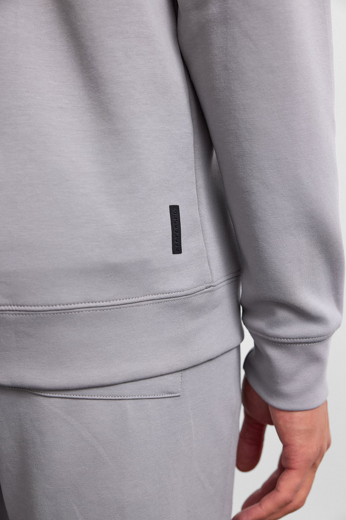 Gri Regular Fit Yarım Fermuarlı Sweatshirt