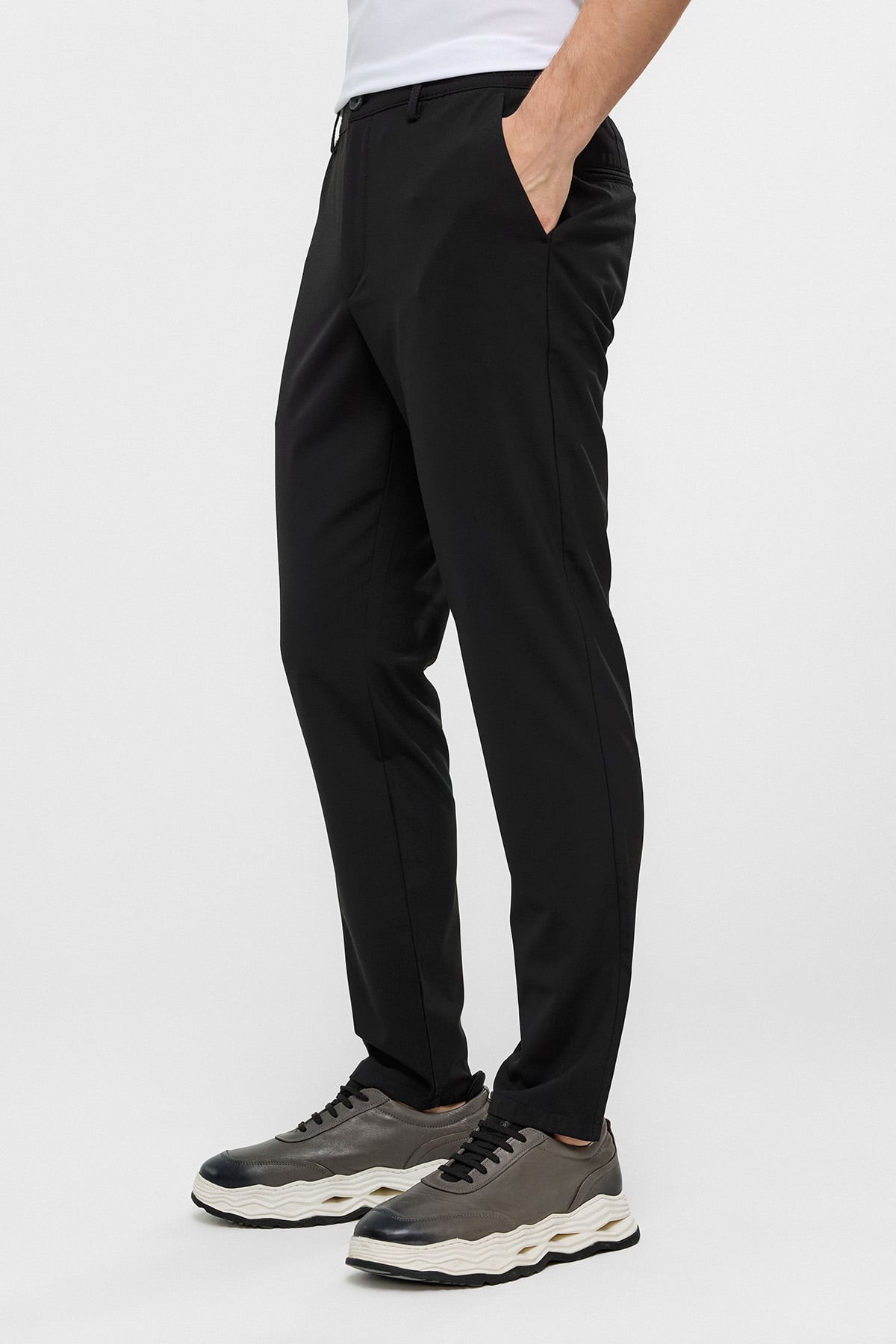 Siyah Jogger Smart Casual Pantolon