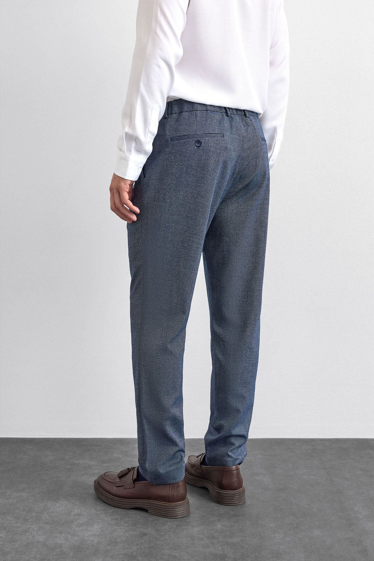 Beli Lastikli Lacivert Cepli Jogger Pantolon