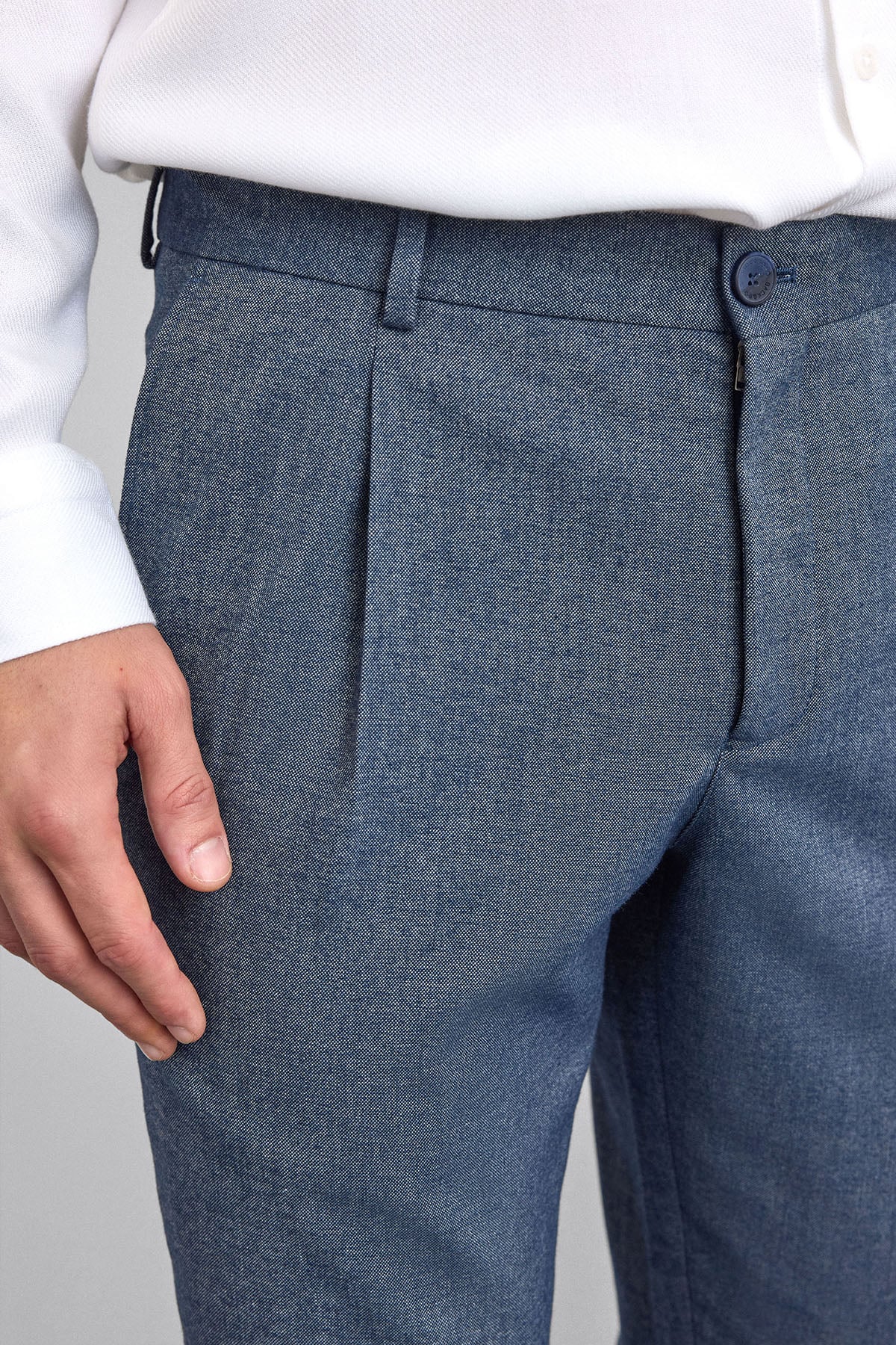 Beli Lastikli Lacivert Cepli Jogger Pantolon