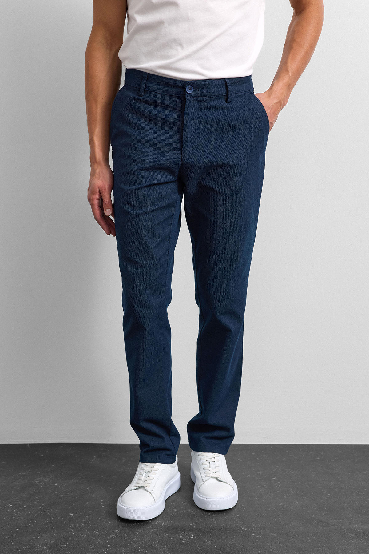 Lacivert Chino Pantolon