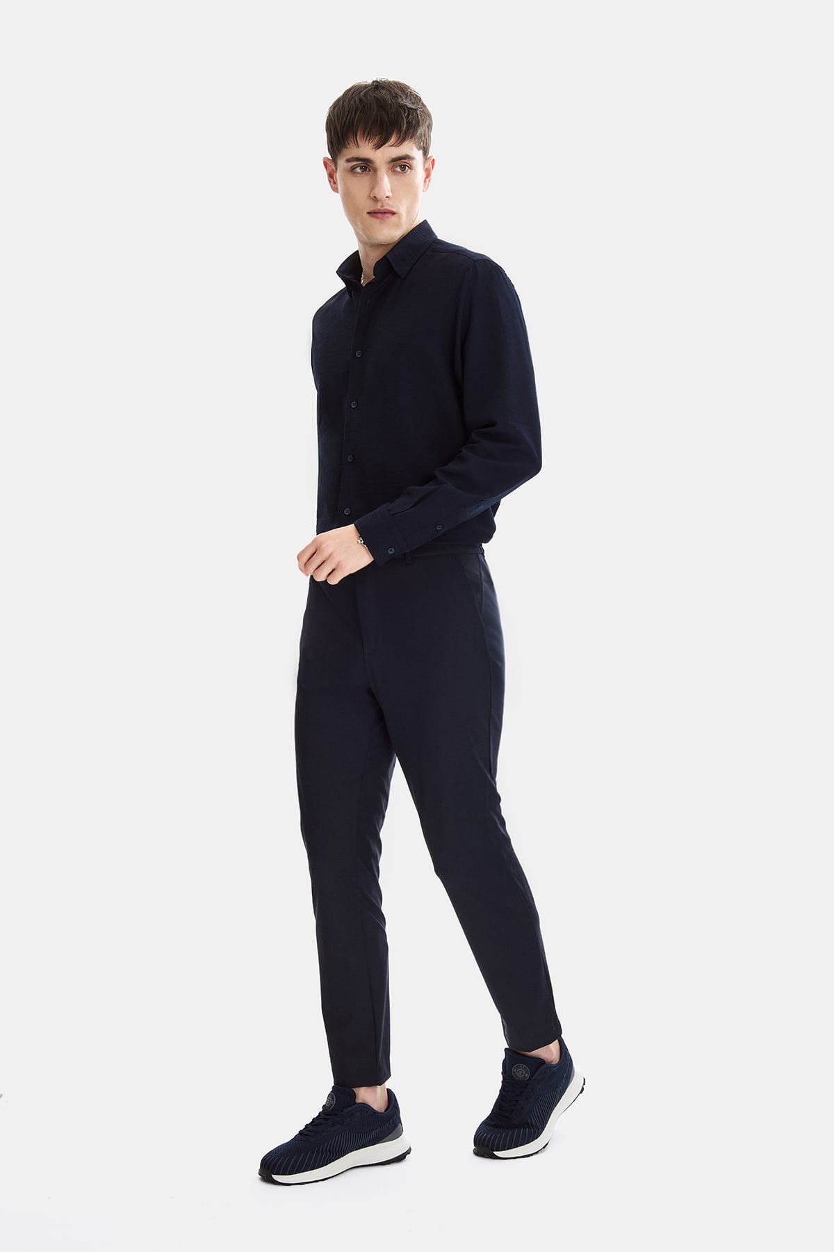 Lacivert Comfort Fit Jogger Pantolon
