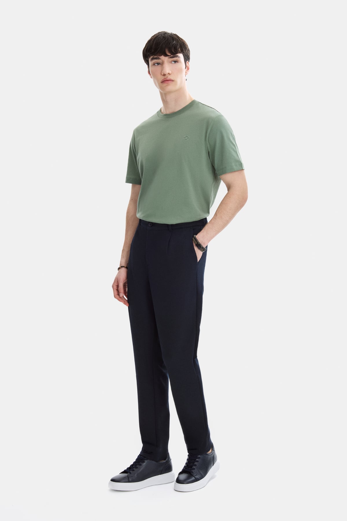 Lacivert Slim Fit Pike Jogger Pantolon