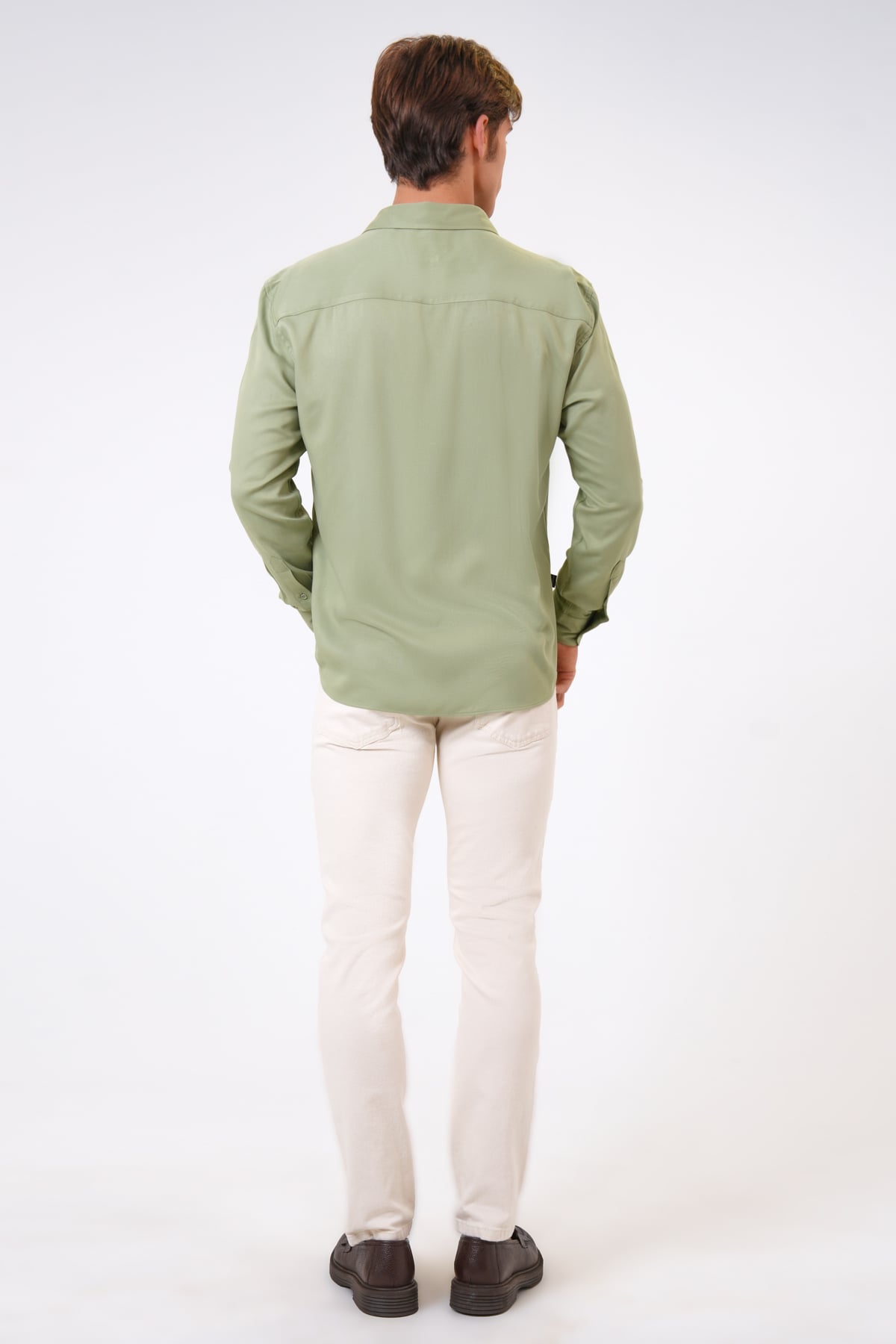 Adaçayı Loose Fit Gömlek