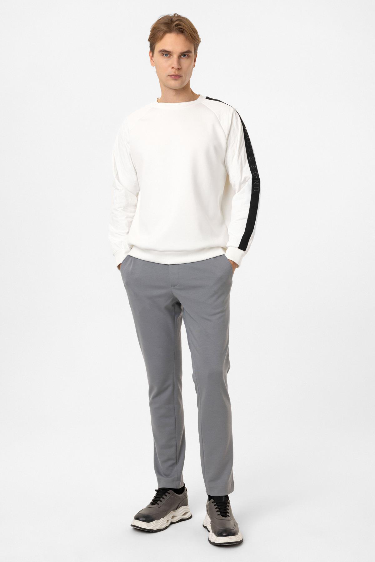 Regular Fit Bisiklet Yaka Sweatshirt