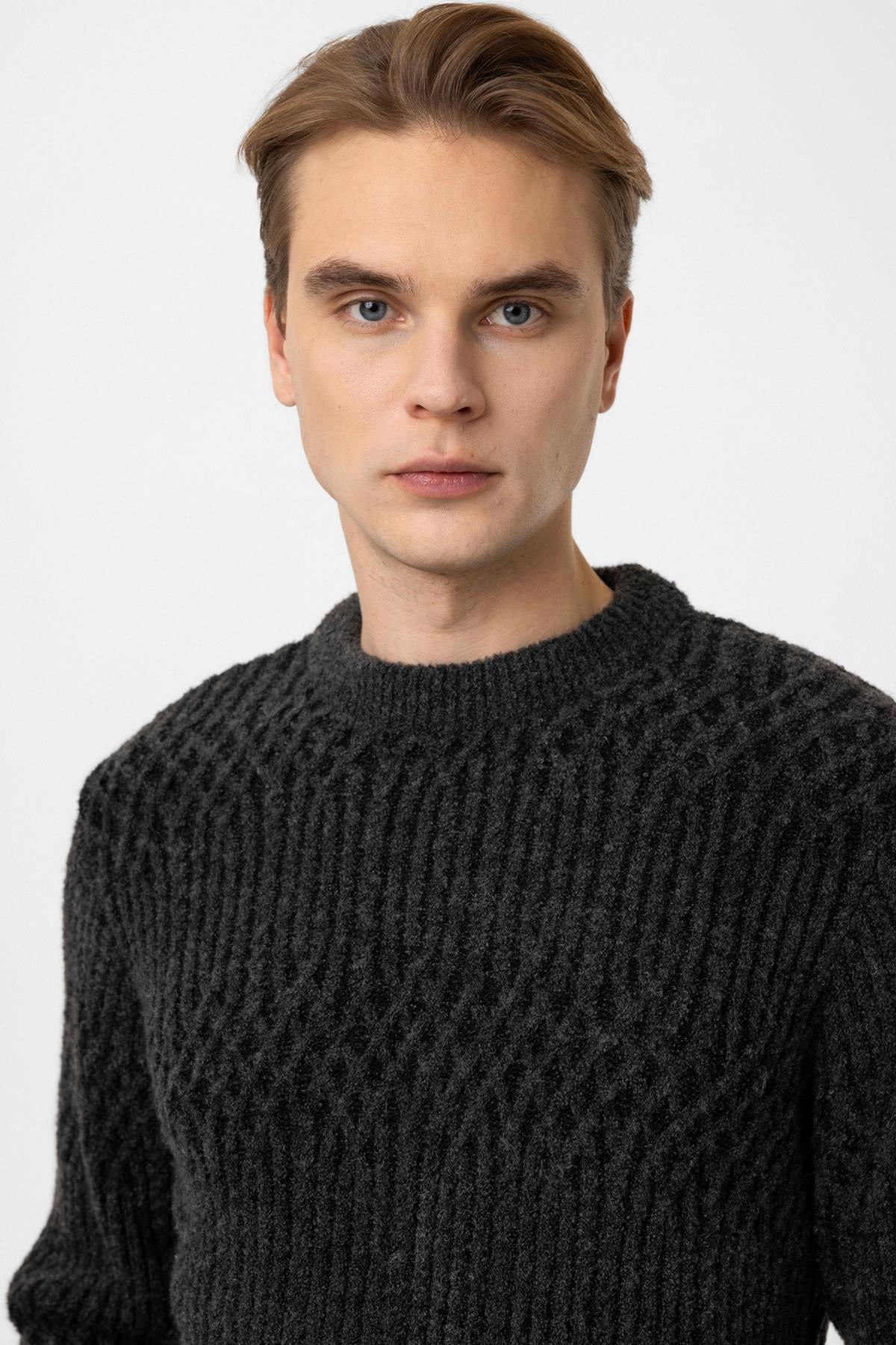 Regular Fit Bisiklet Yaka Triko Kazak