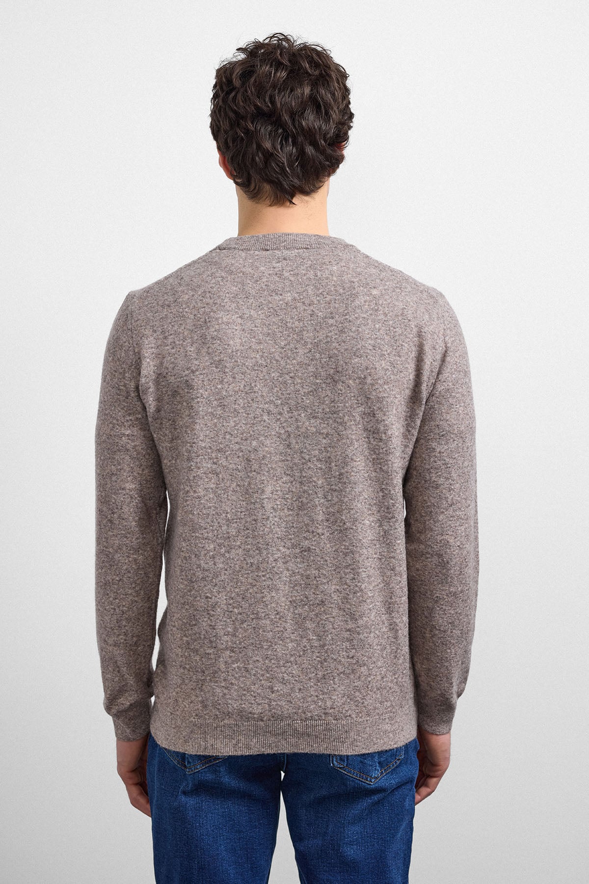 Vizon Regular Fit Bisiklet Yaka Triko Kazak