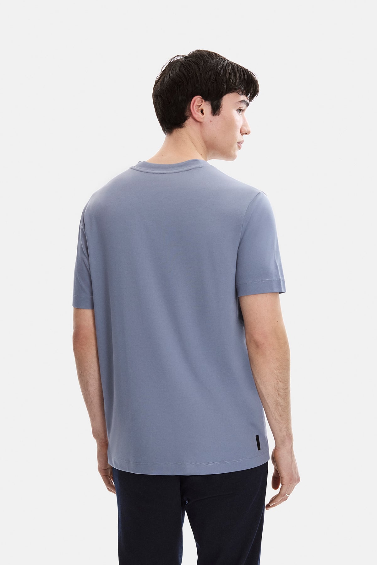 Mavi Regular Fit Bisiklet Yaka Tişört