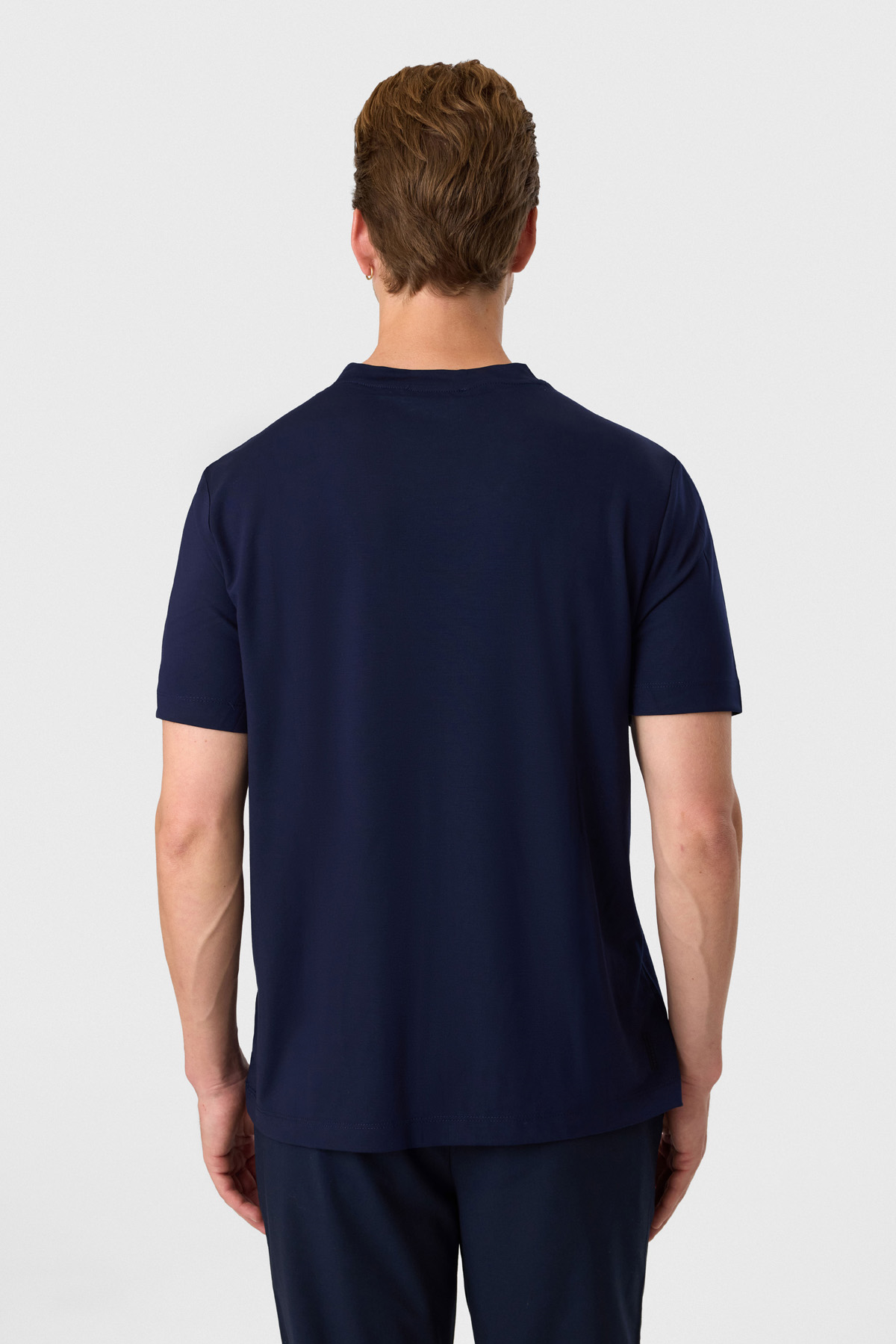 Regular Fit Lacivert Bisiklet Yaka Tişört