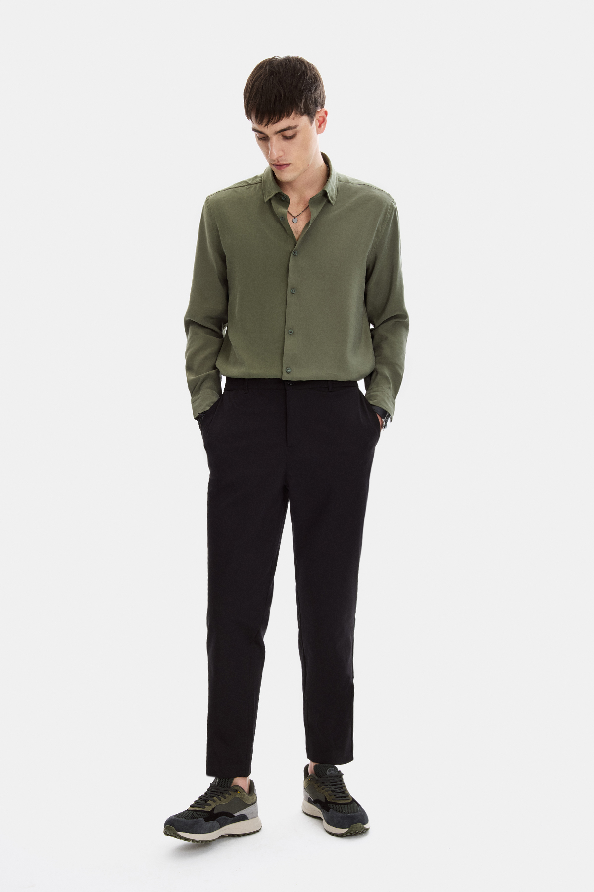 Siyah Regular Fit Jogger Pantolon