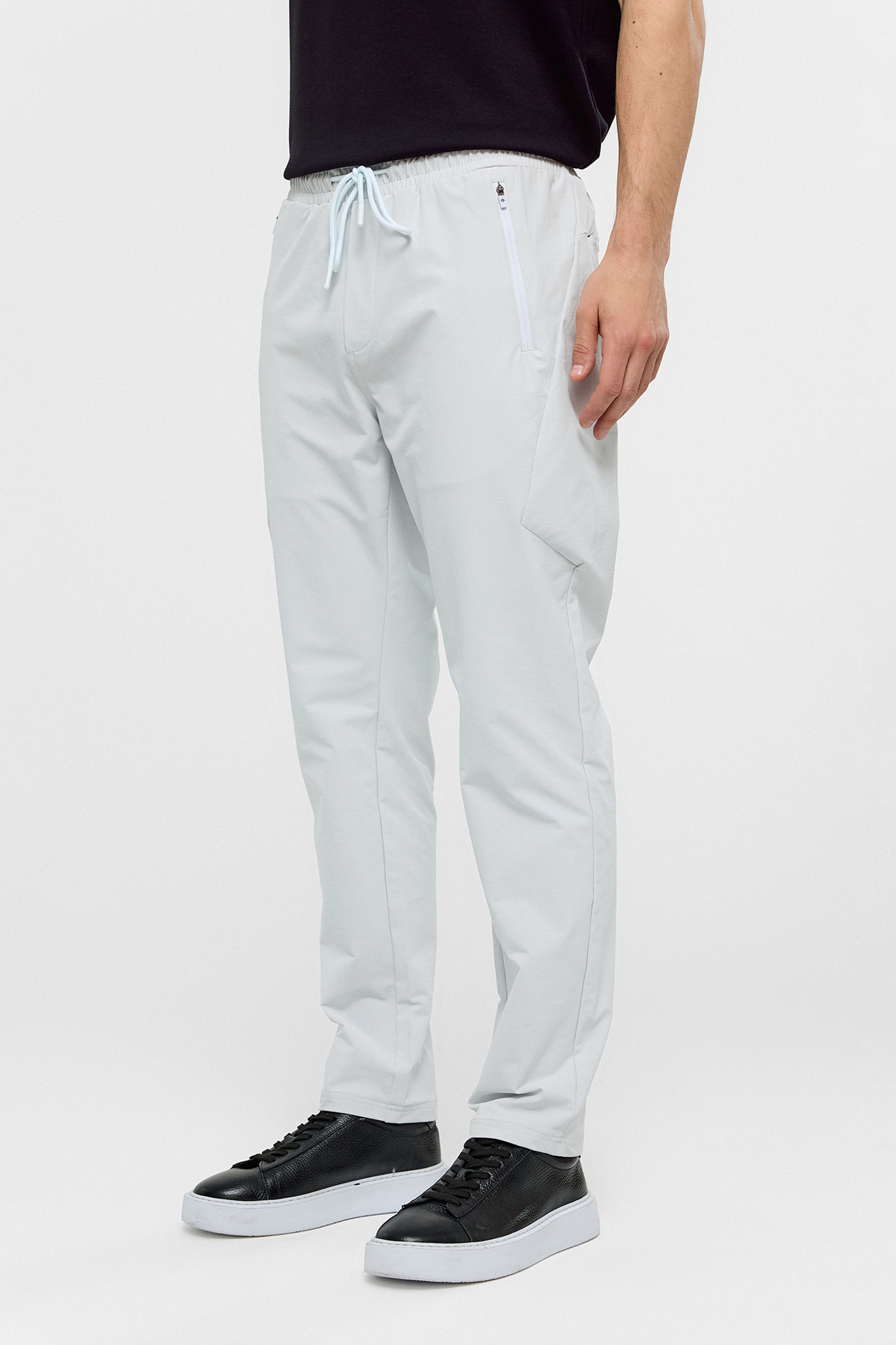 Açık Gri Regular Fit Jogger Pantolon