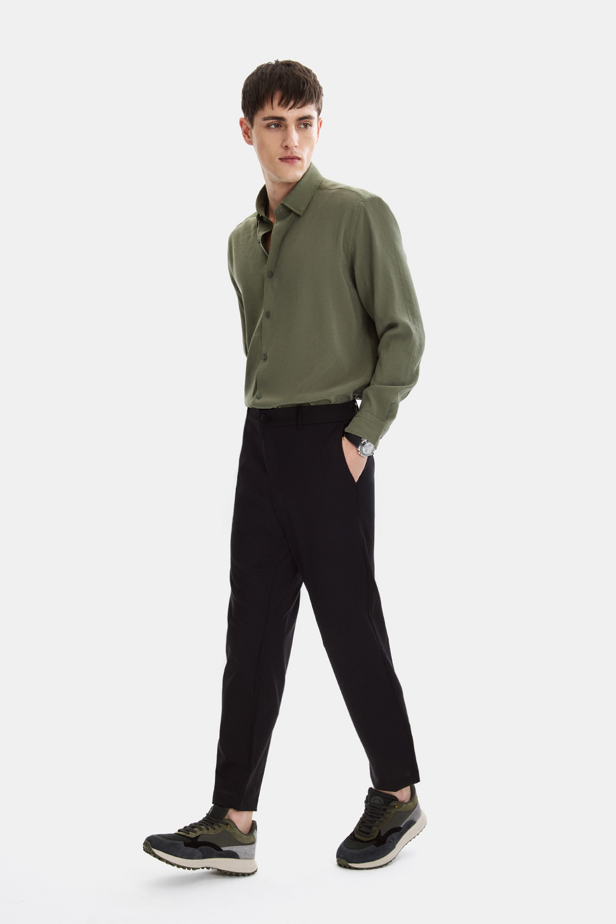 Siyah Regular Fit Jogger Pantolon