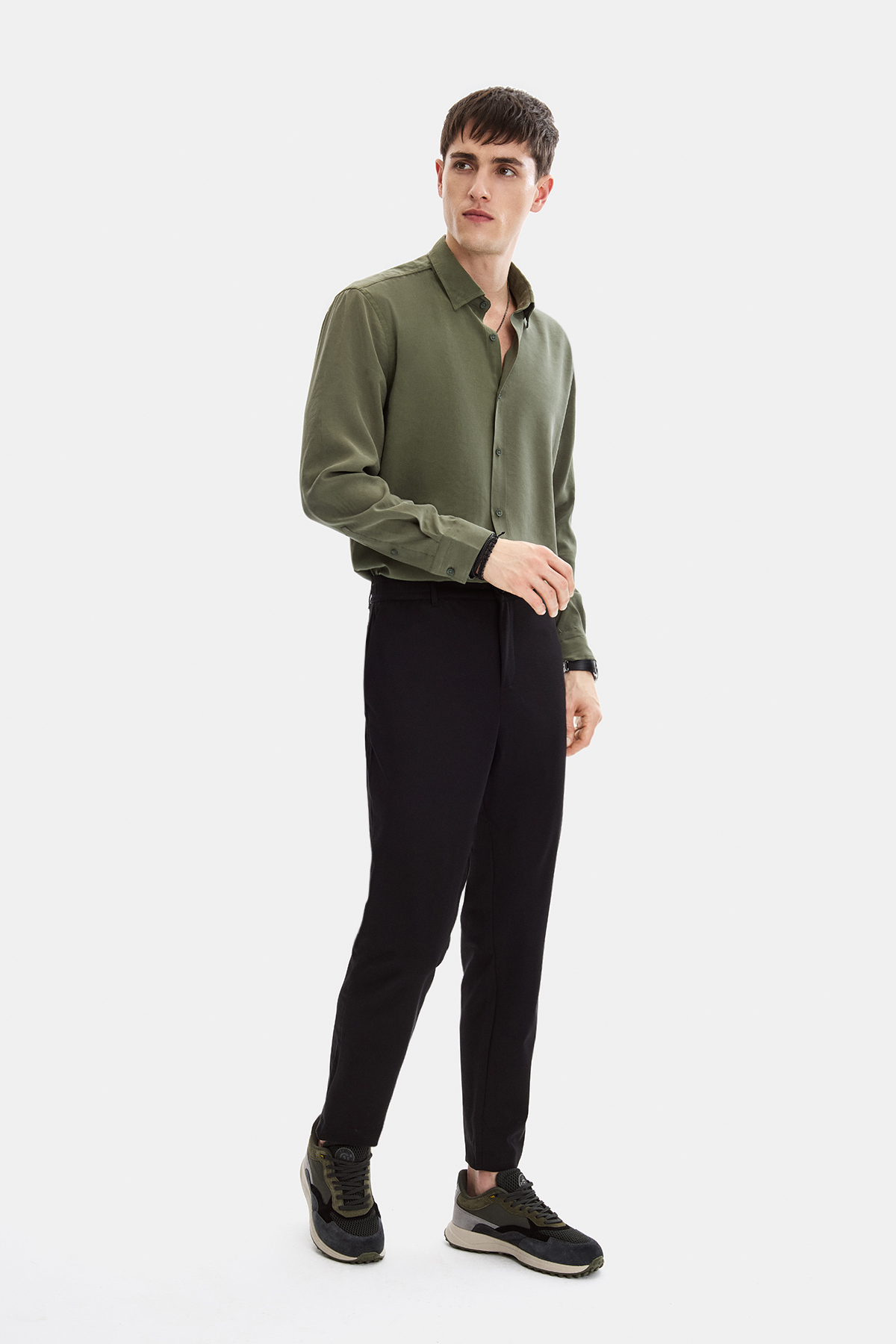 Siyah Regular Fit Jogger Pantolon