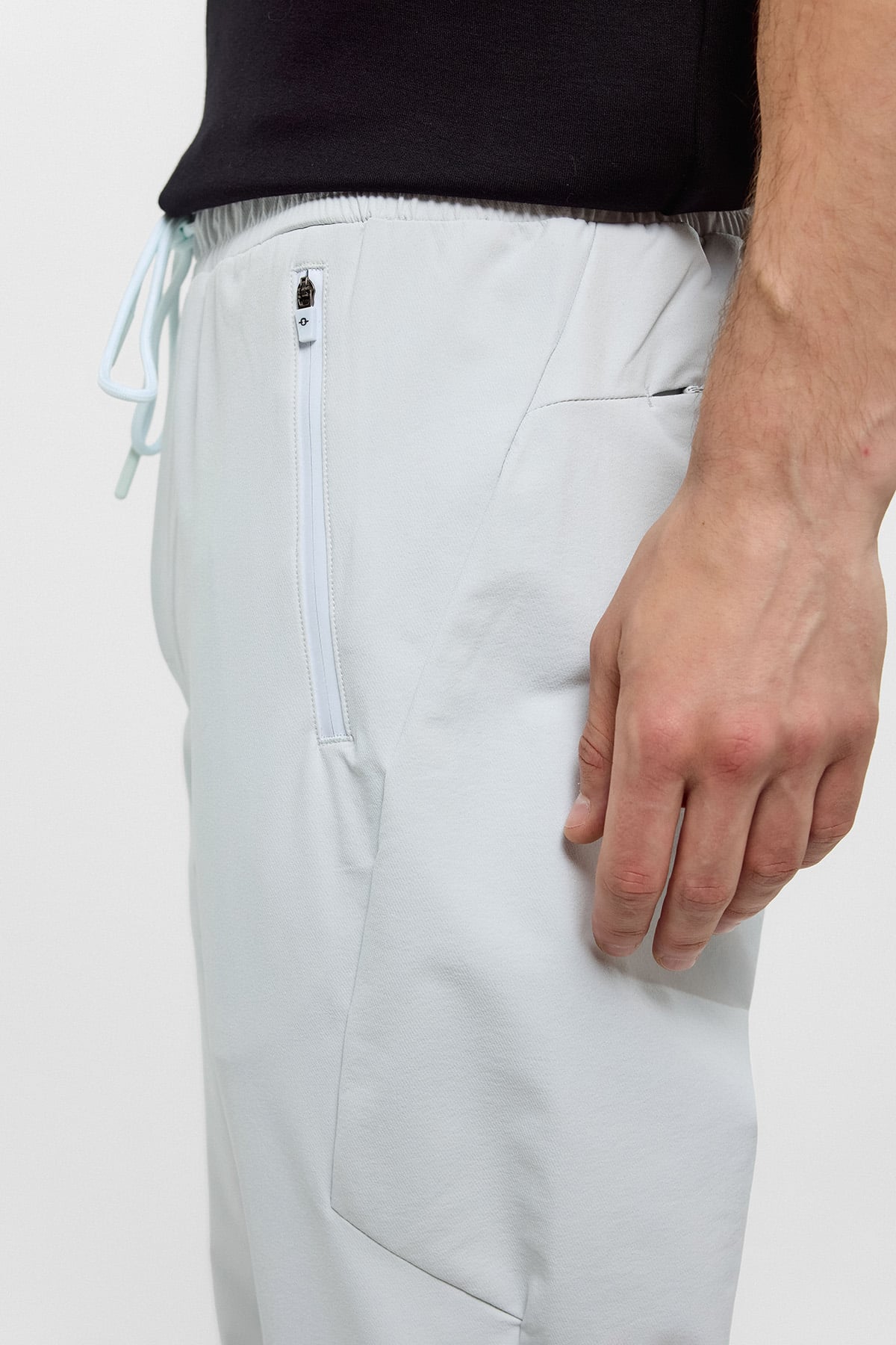 Açık Gri Regular Fit Jogger Pantolon