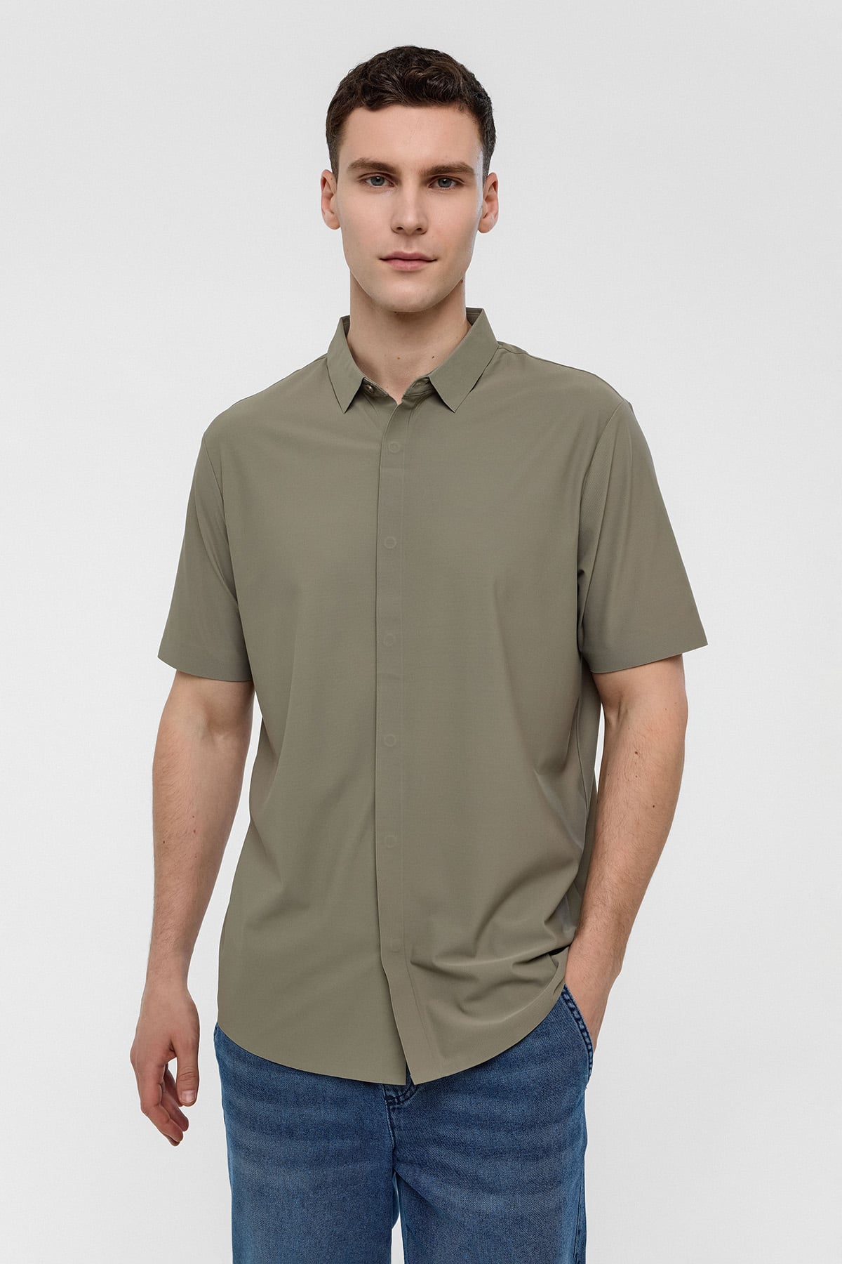 Vizon Regular Fit Kısa Kollu Gömlek