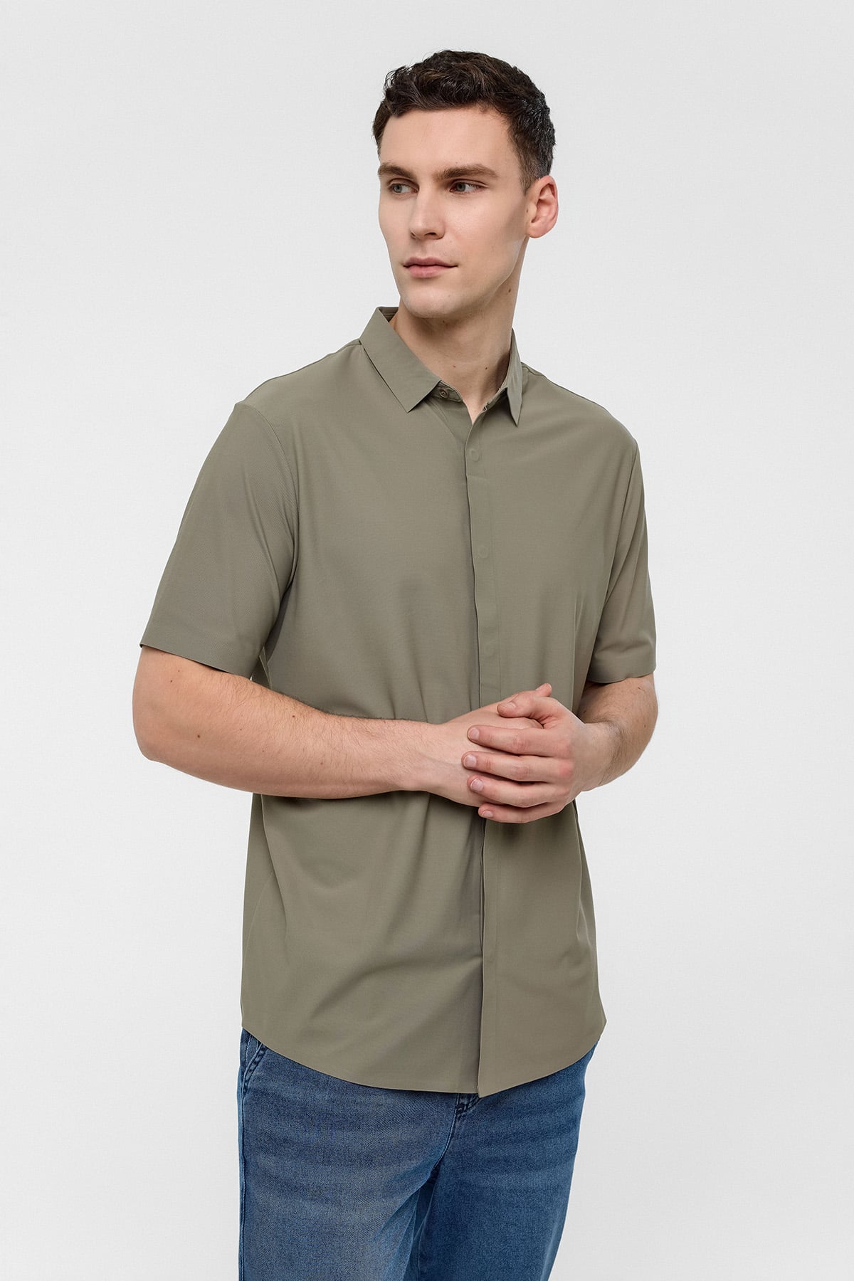 Vizon Regular Fit Kısa Kollu Gömlek