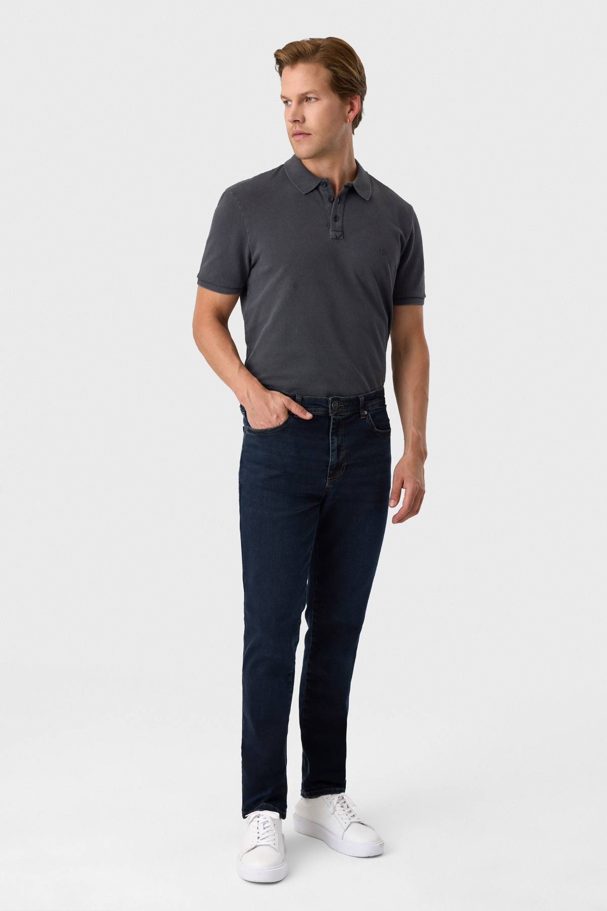 Regular Fit Koyu Lacivert Denim