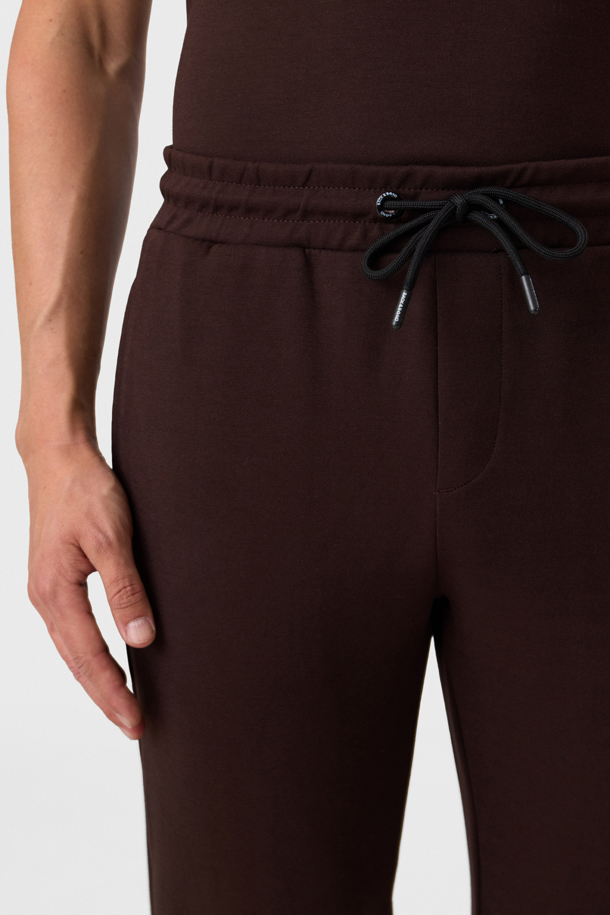 Regular Fit Örme Kahve Jogger Pantolon
