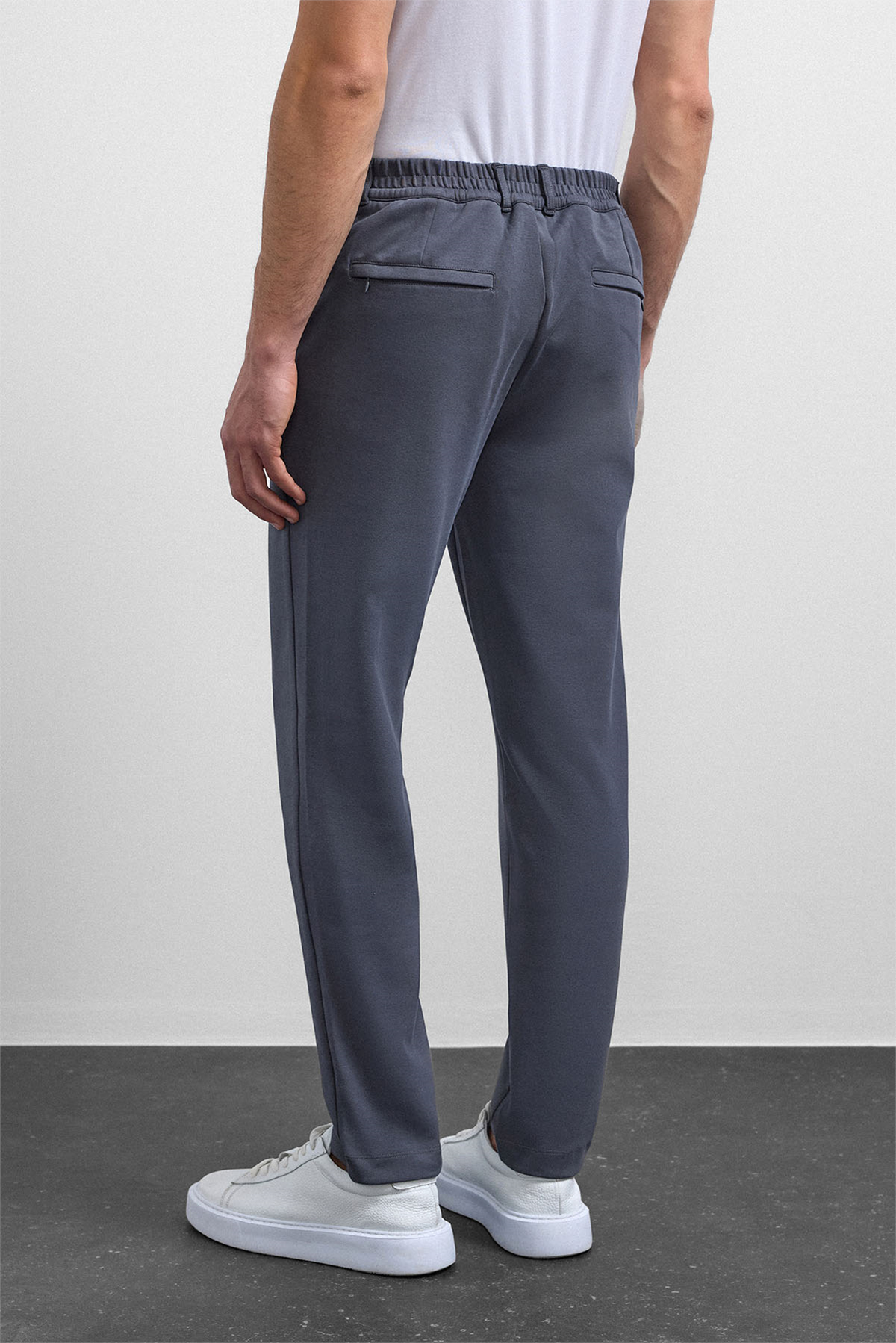 Gri Regular Fit Örme Pantolon