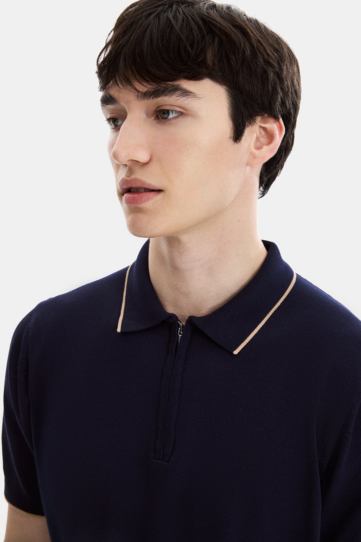 Lacivert Regular Fit Örme Triko