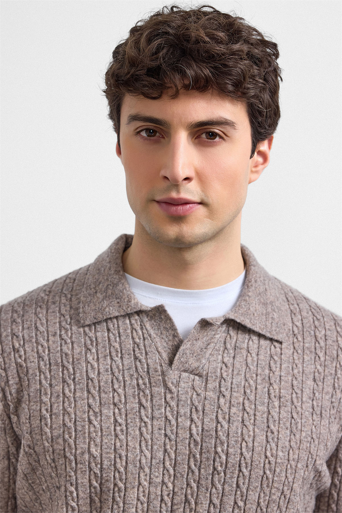 Vizon Regular Fit Polo Yaka Triko Kazak