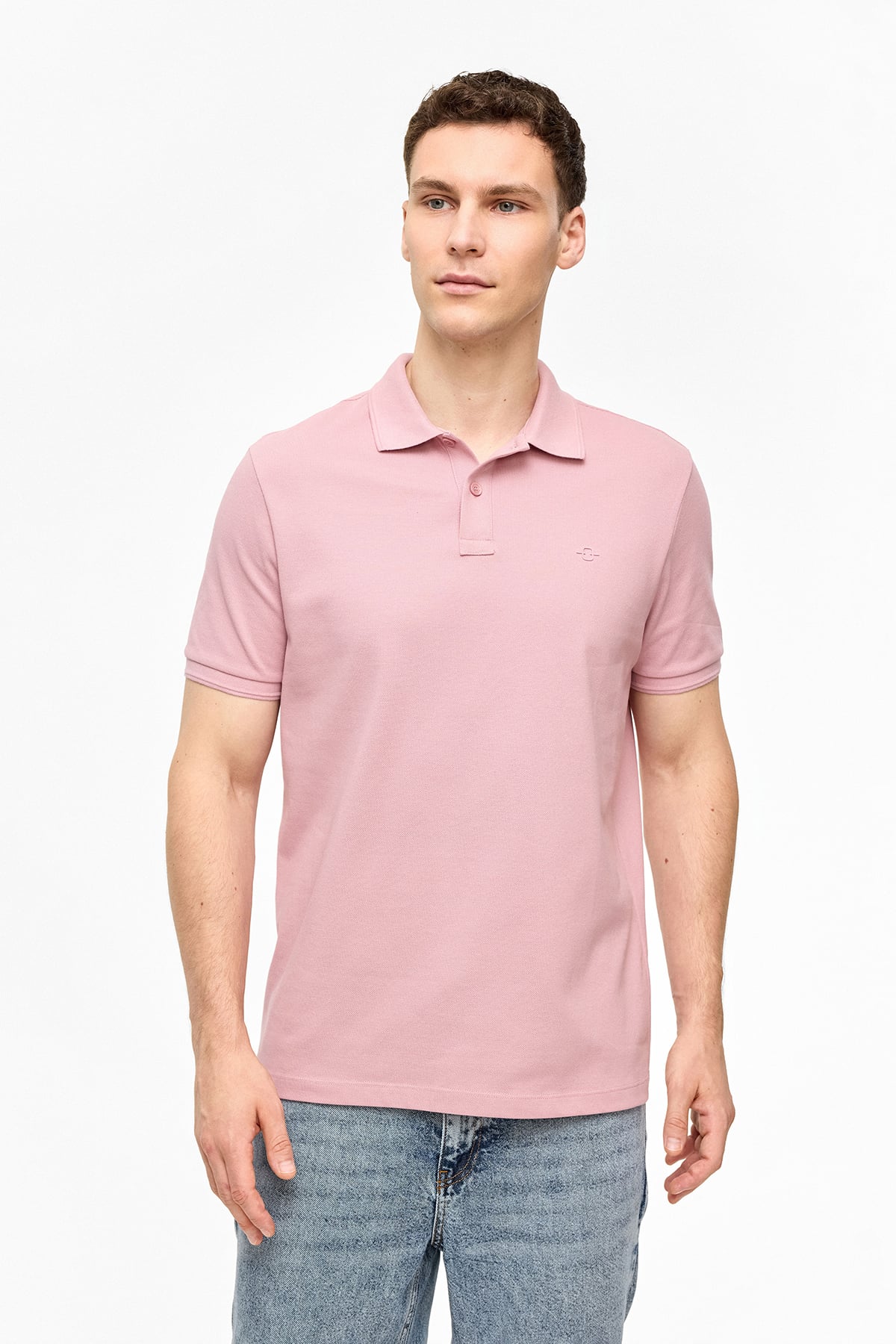 Gül Kurusu Regular Fit Polo Yaka Tişört