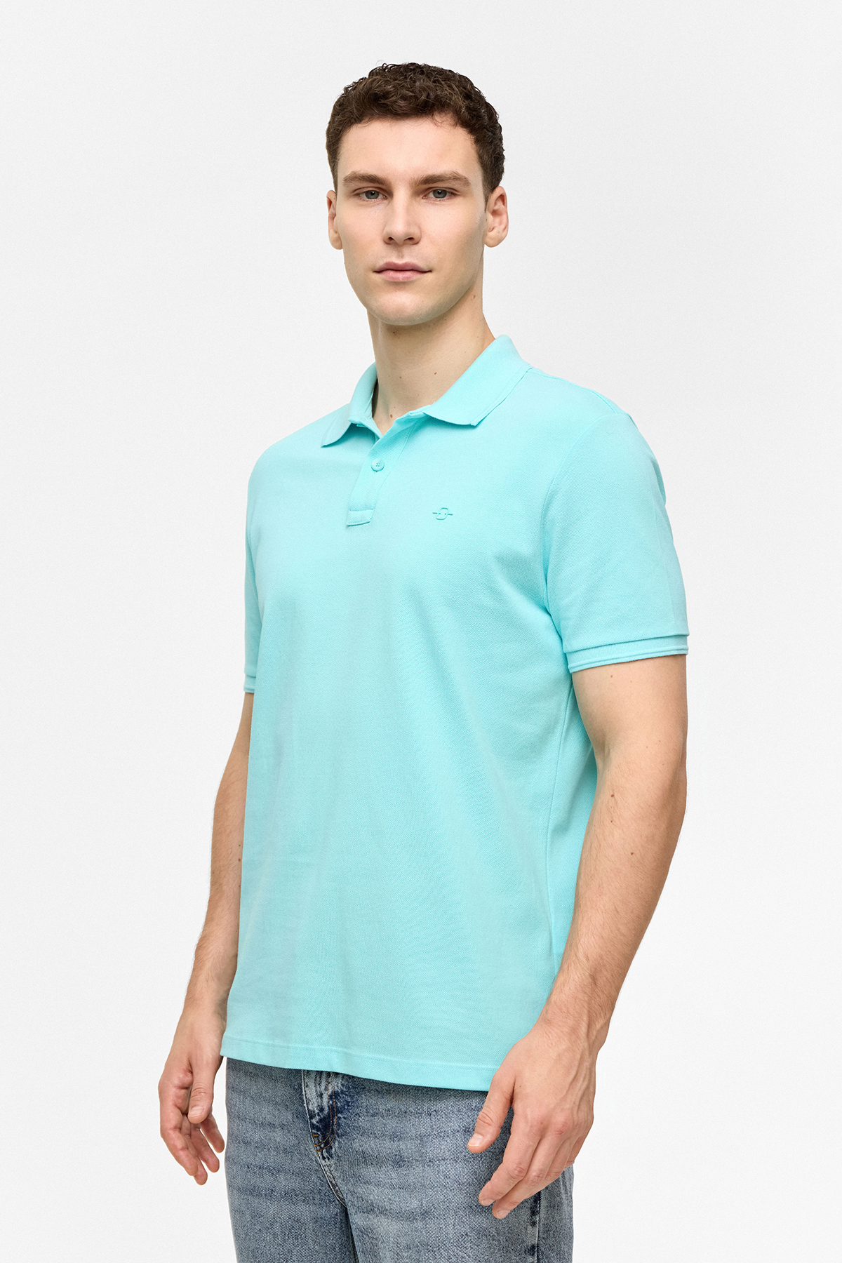 Turkuaz Regular Fit Polo Yaka Tişört