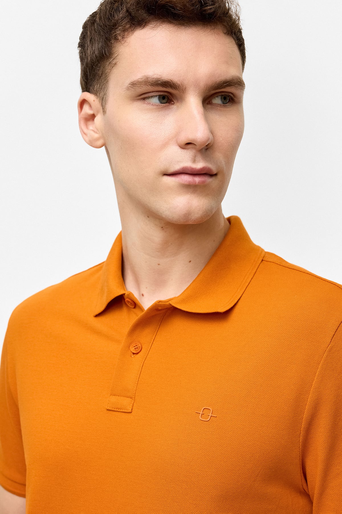Turuncu Regular Fit Polo Yaka Tişört