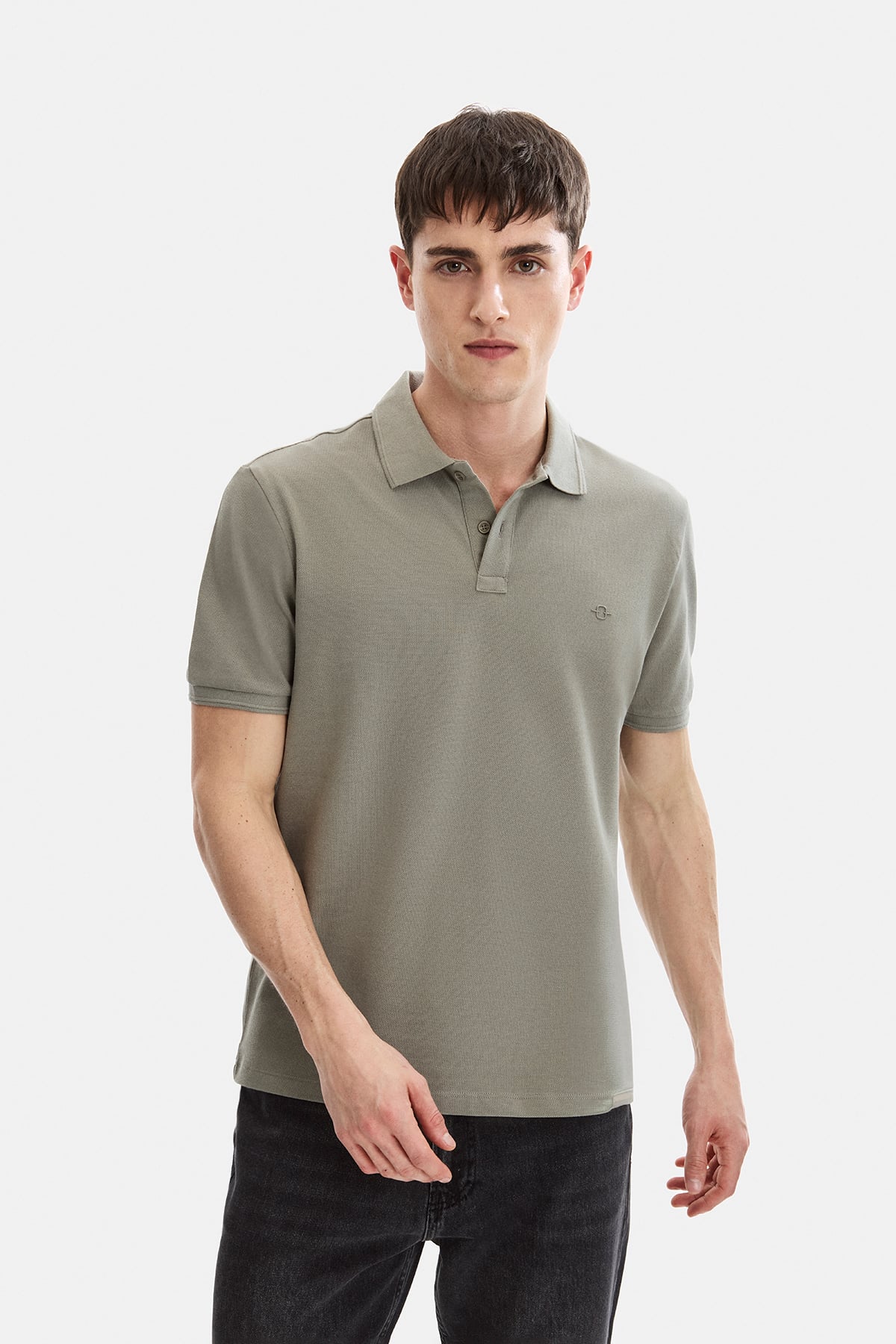 Adaçayı Regular Fit Polo Yaka Tişört