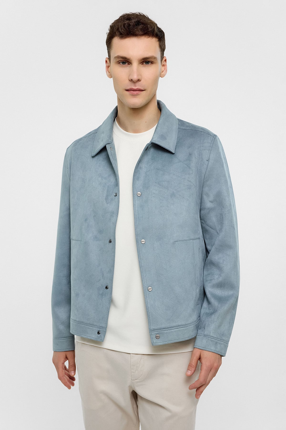 Mavi Regular Fit Süet Ceket Mont