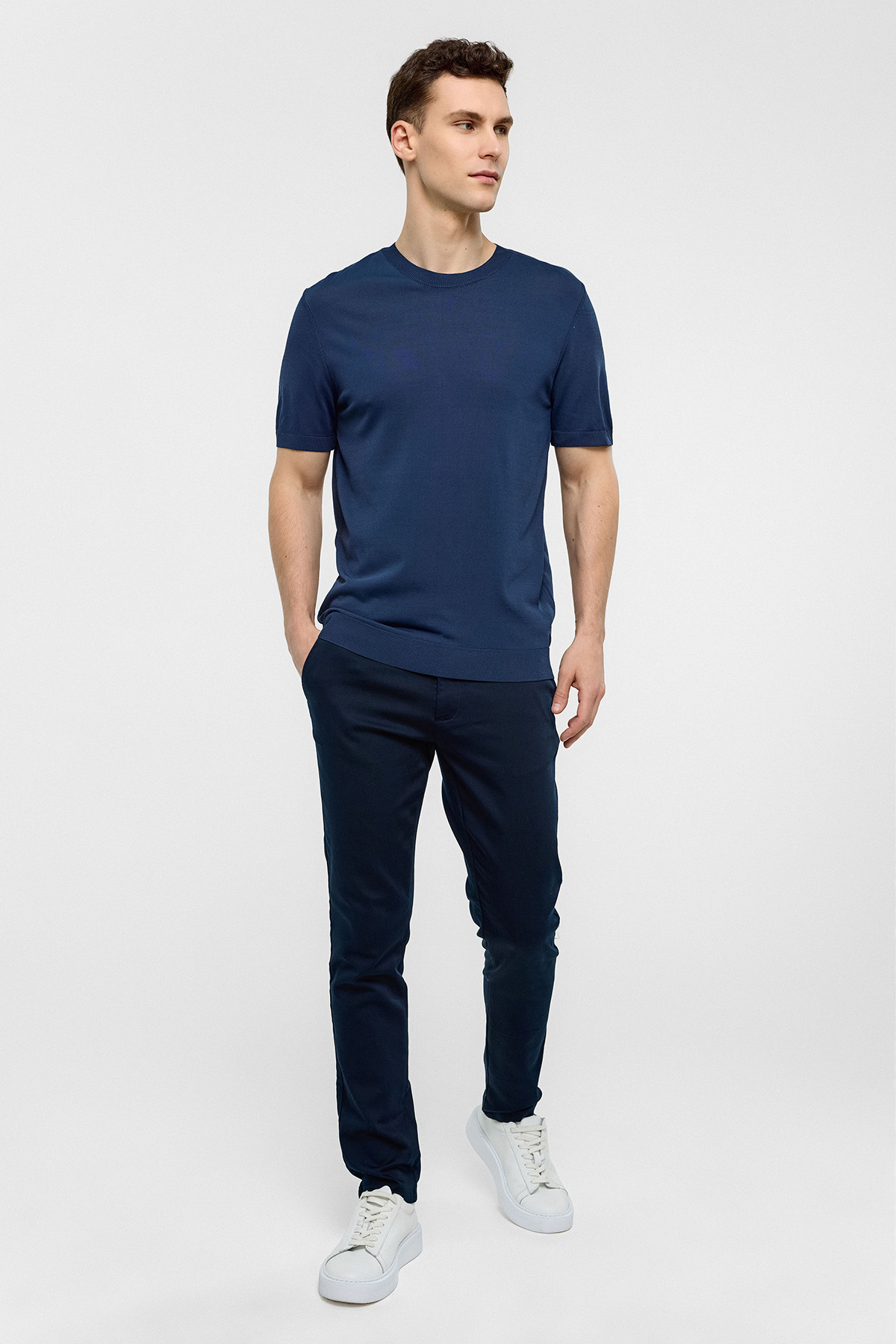 Lacivert Regular Fit Triko Tişört