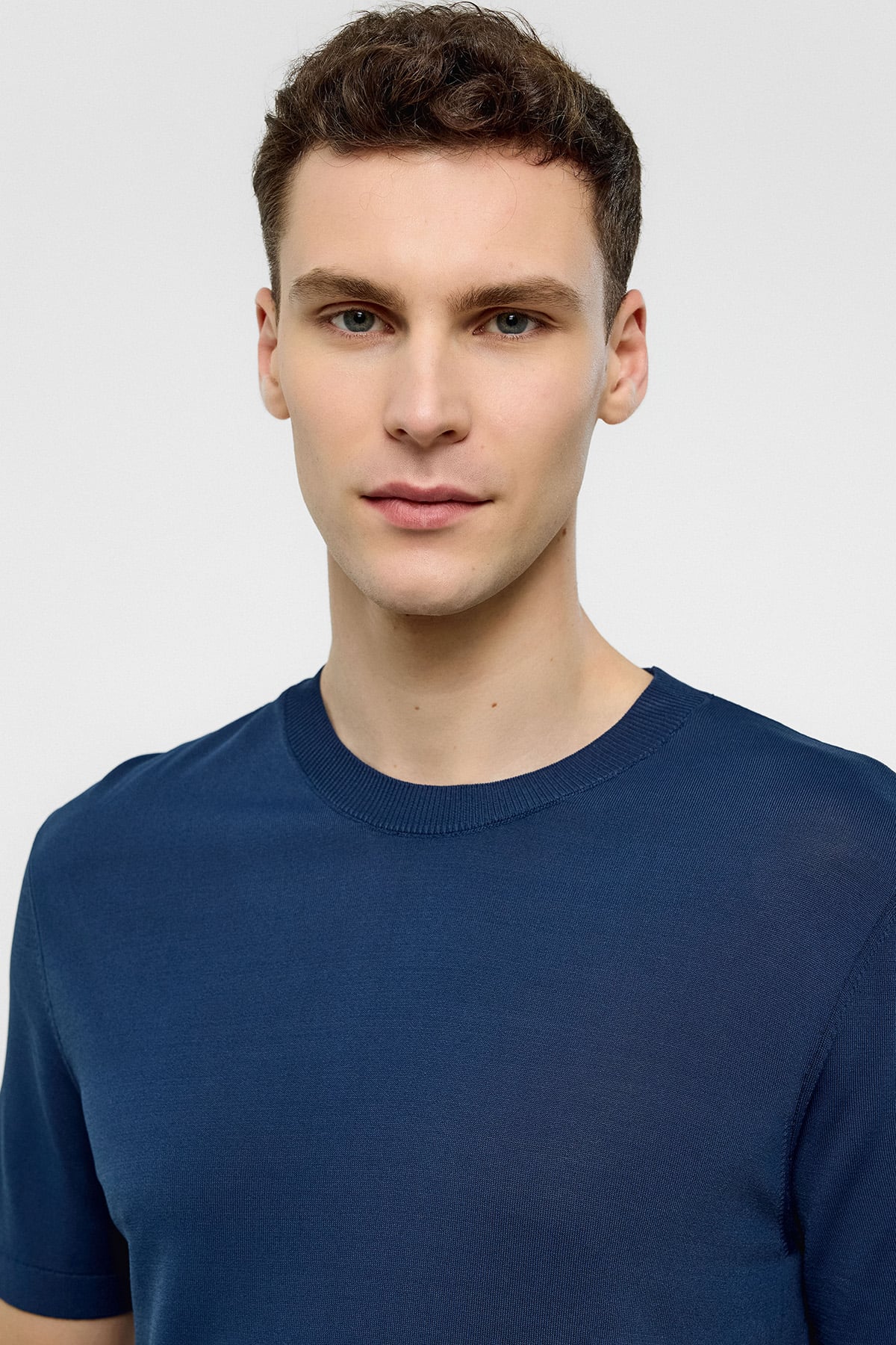 Lacivert Regular Fit Triko Tişört