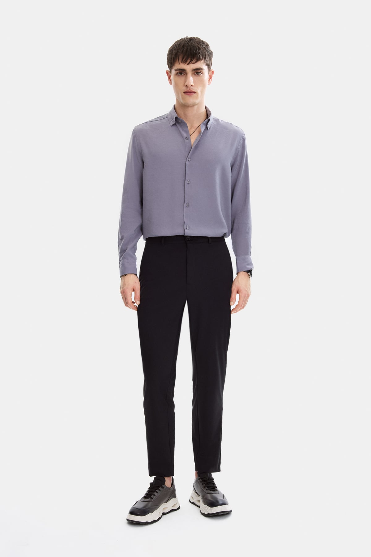 Siyah Comfort Fit Jogger Pantolon