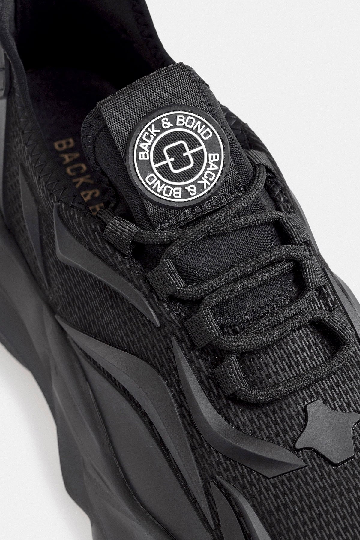 %100 Deri Esnek Tabanlı Siyah Erkek Sneaker Ayakkabı