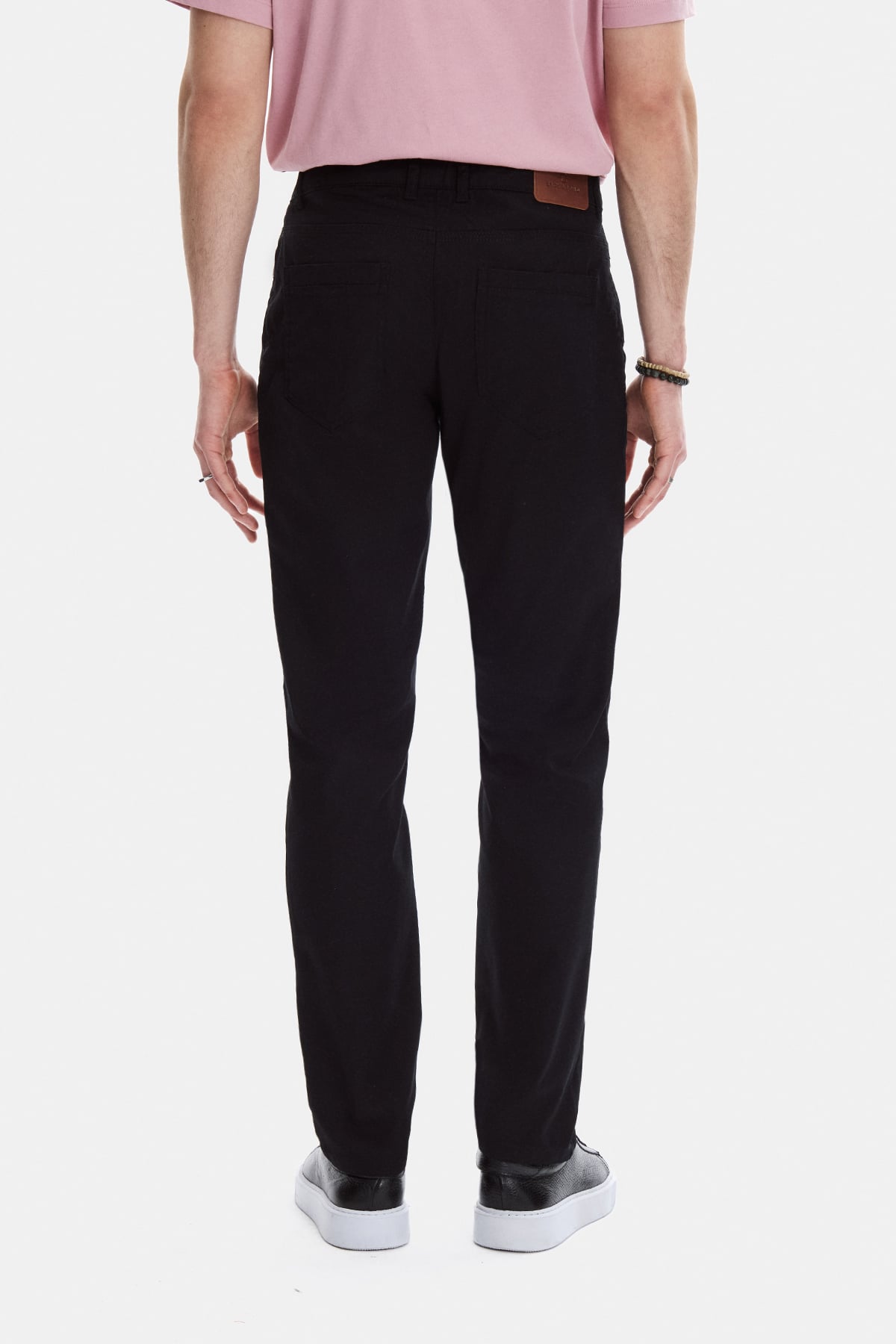 Siyah Dokuma 5 Cep Pantolon