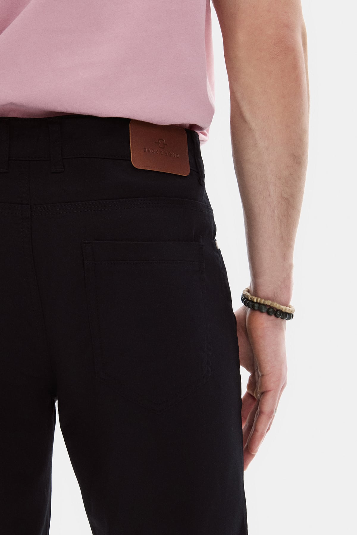 Siyah Dokuma 5 Cep Pantolon