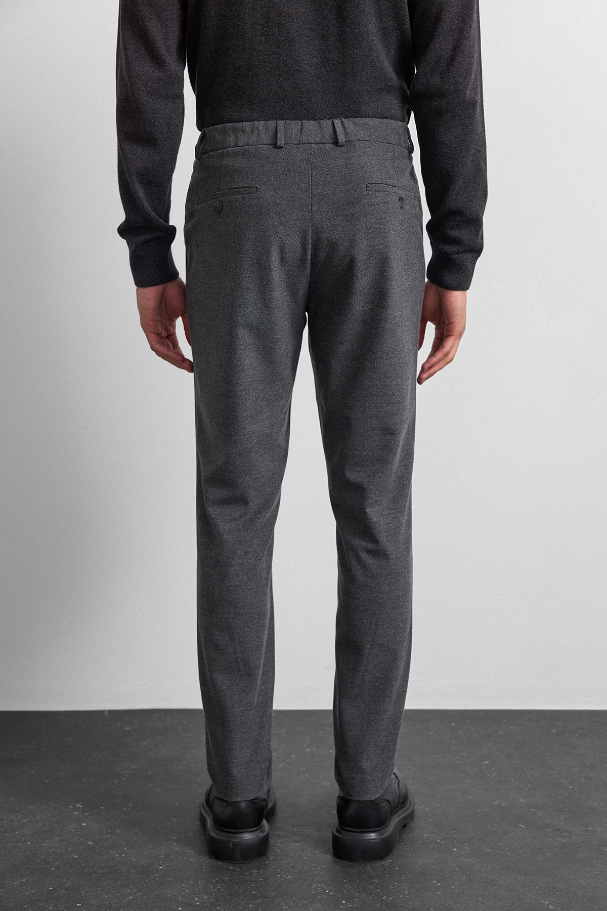 Siyah Jogger Dokuma Pantolon 